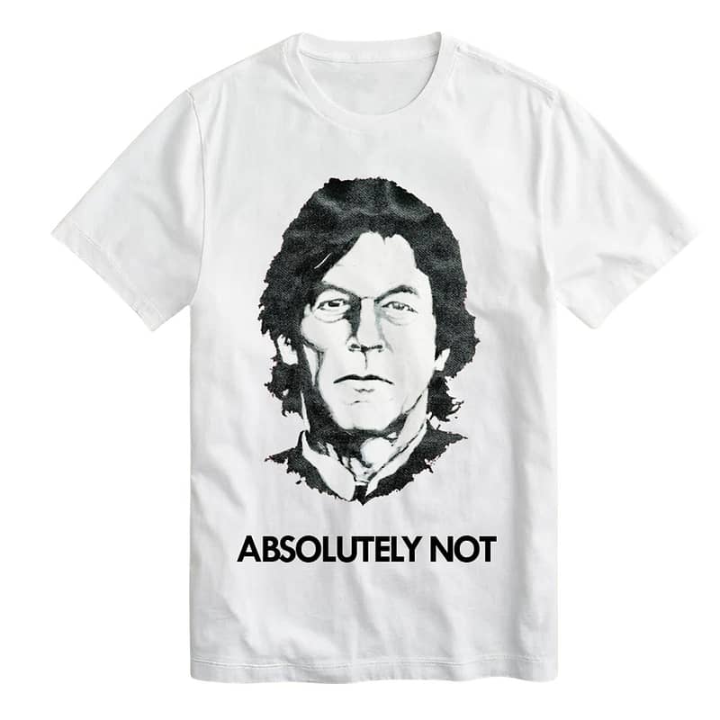 Absolutely Not White T-Shirt Imran Khan